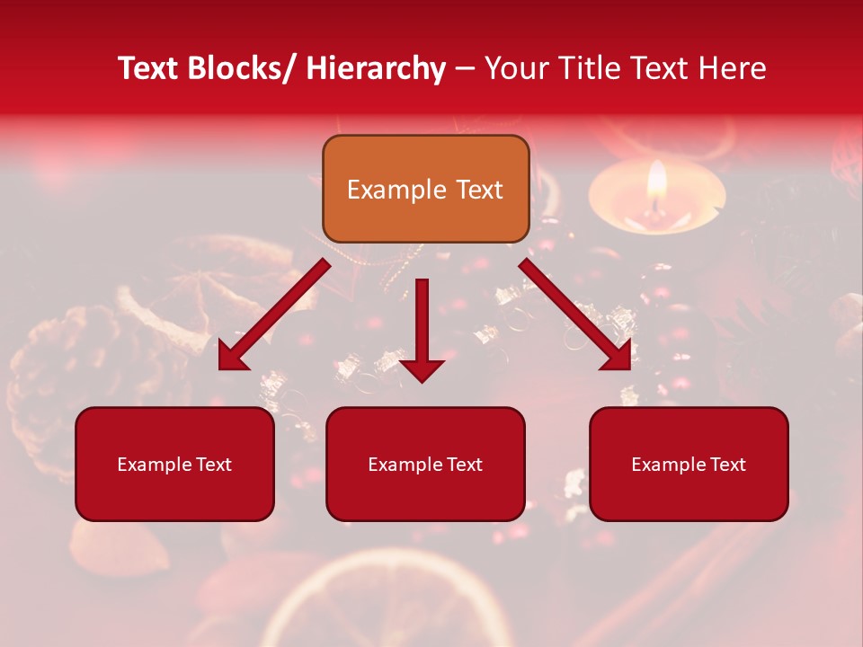 Christmas Eve Orange Bullet PowerPoint Template