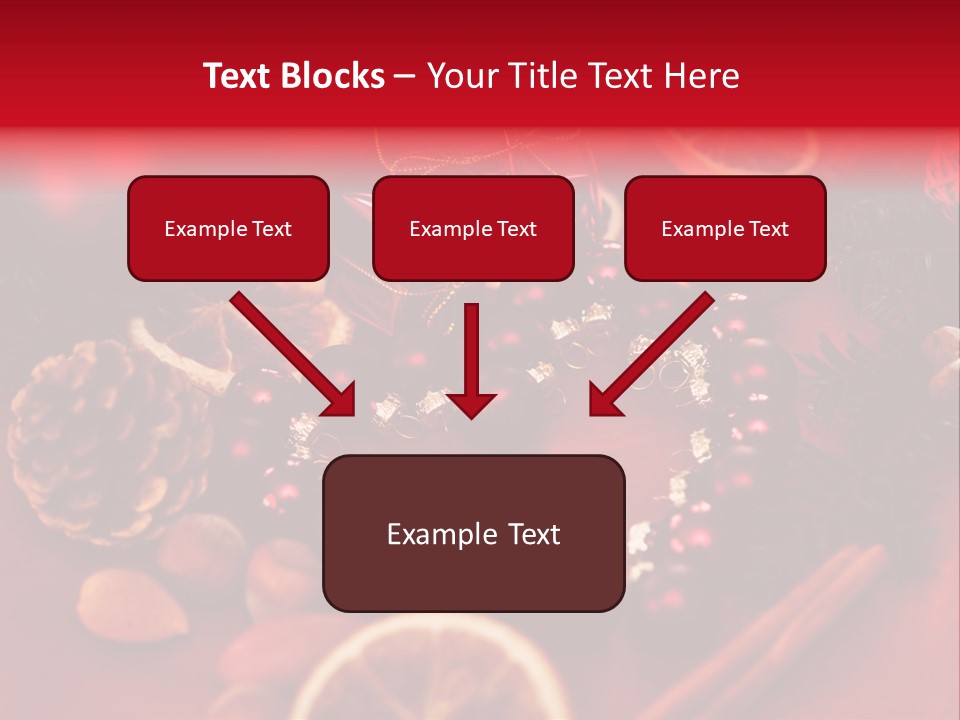 Christmas Eve Orange Bullet PowerPoint Template