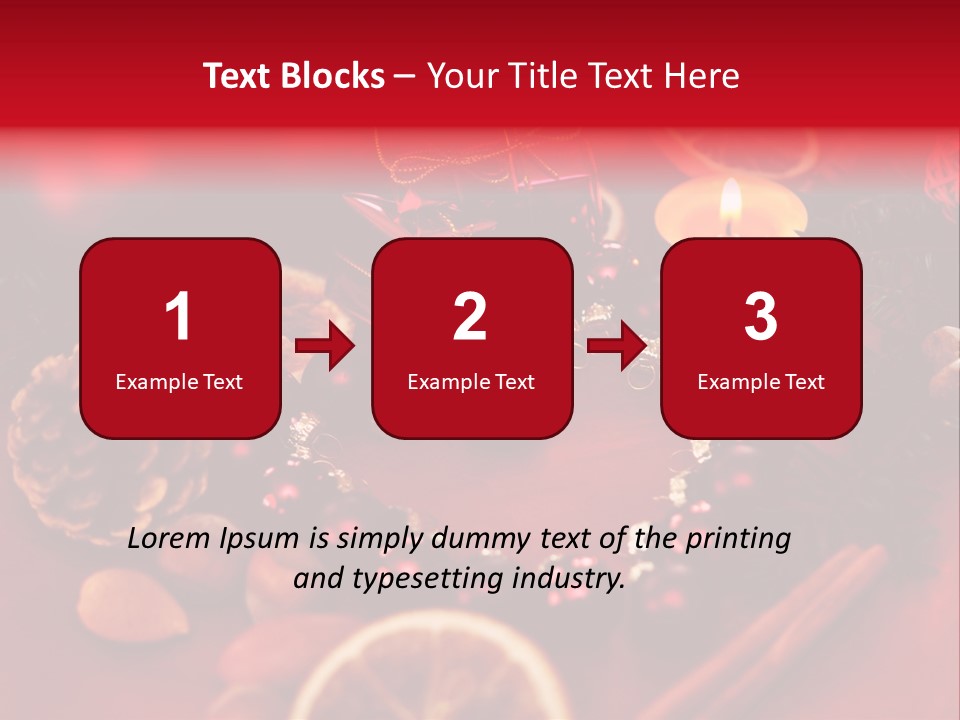 Christmas Eve Orange Bullet PowerPoint Template