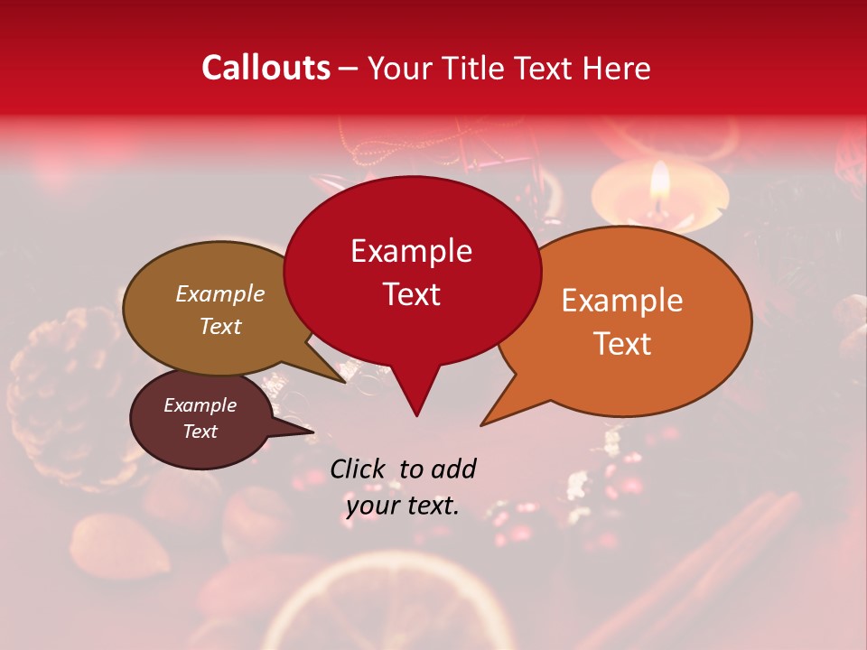 Christmas Eve Orange Bullet PowerPoint Template