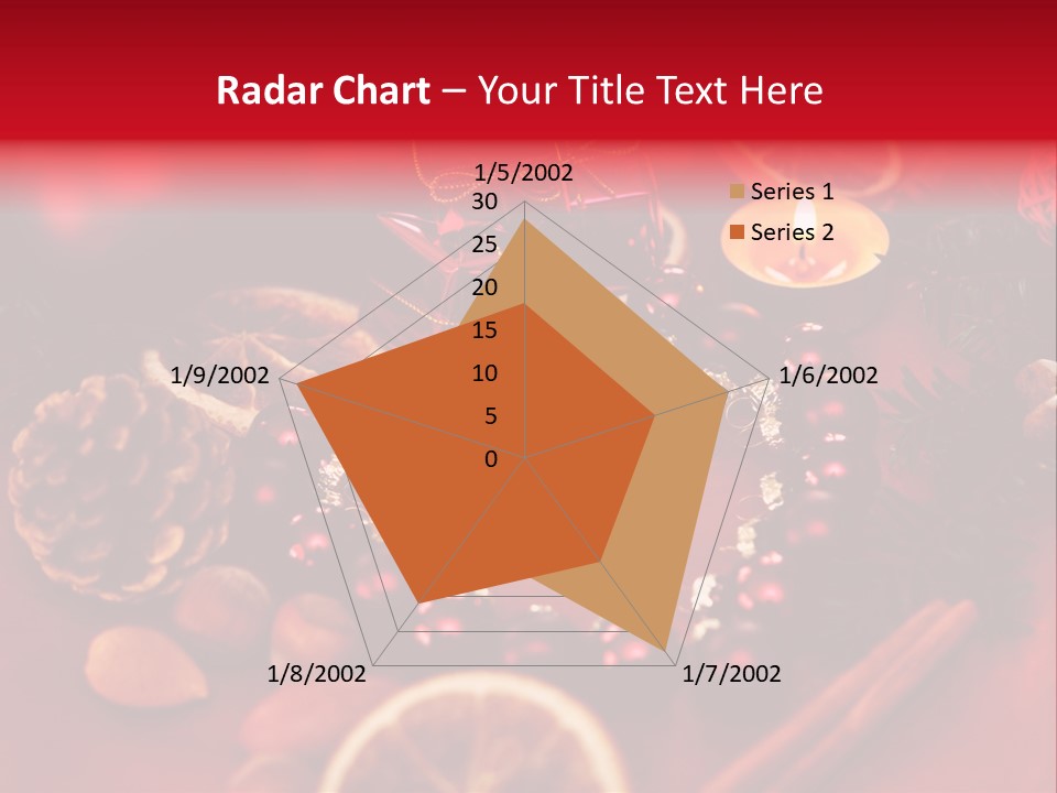 Christmas Eve Orange Bullet PowerPoint Template