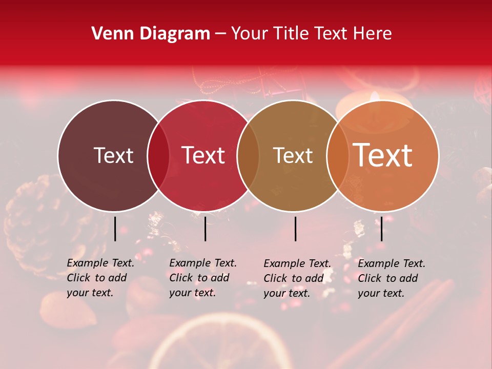 Christmas Eve Orange Bullet PowerPoint Template