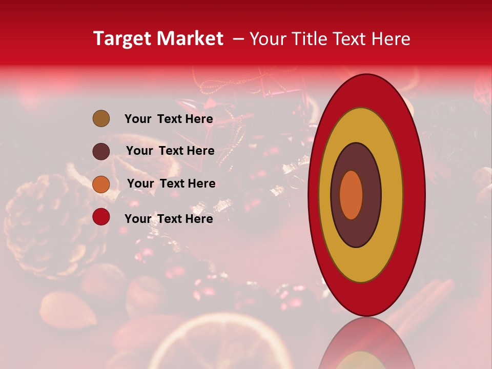 Christmas Eve Orange Bullet PowerPoint Template