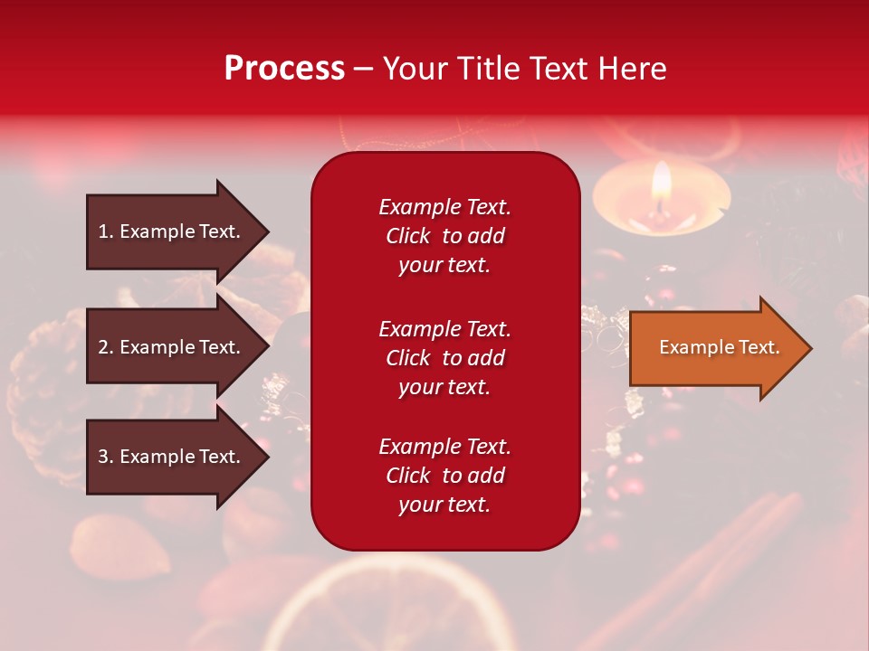 Christmas Eve Orange Bullet PowerPoint Template