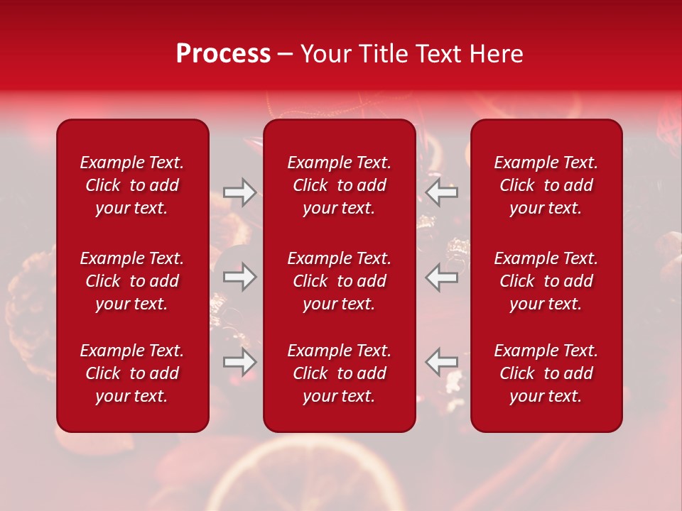 Christmas Eve Orange Bullet PowerPoint Template