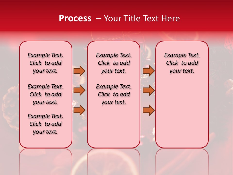 Christmas Eve Orange Bullet PowerPoint Template