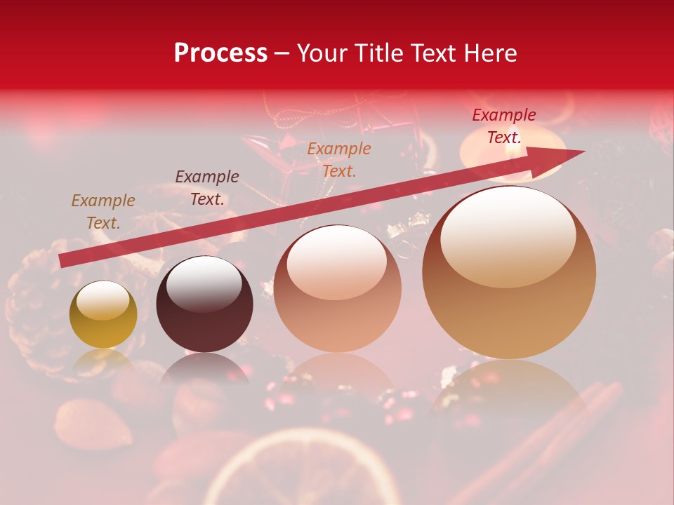 Christmas Eve Orange Bullet PowerPoint Template