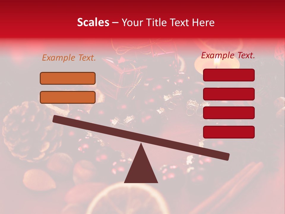 Christmas Eve Orange Bullet PowerPoint Template