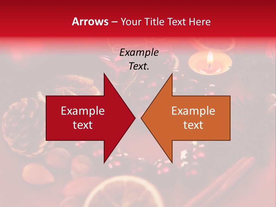 Christmas Eve Orange Bullet PowerPoint Template