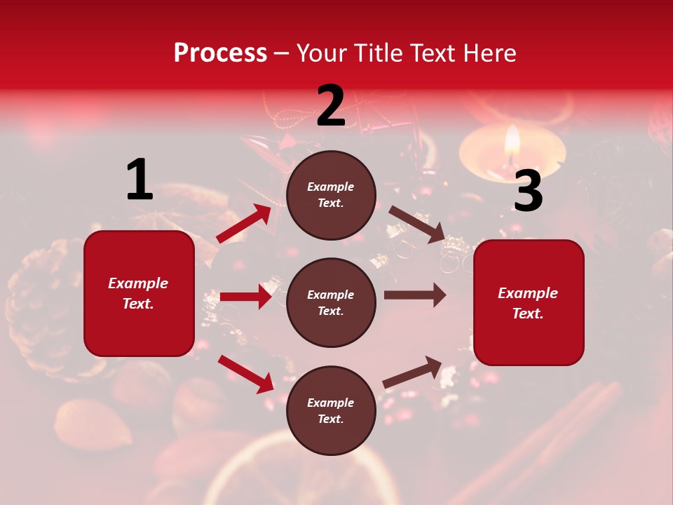 Christmas Eve Orange Bullet PowerPoint Template