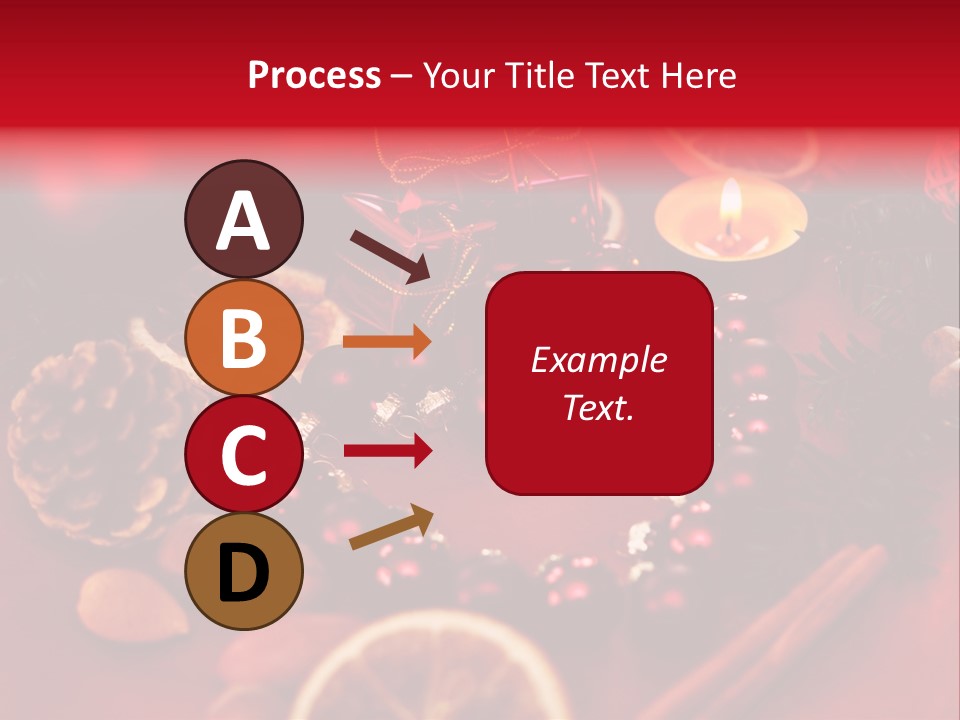 Christmas Eve Orange Bullet PowerPoint Template