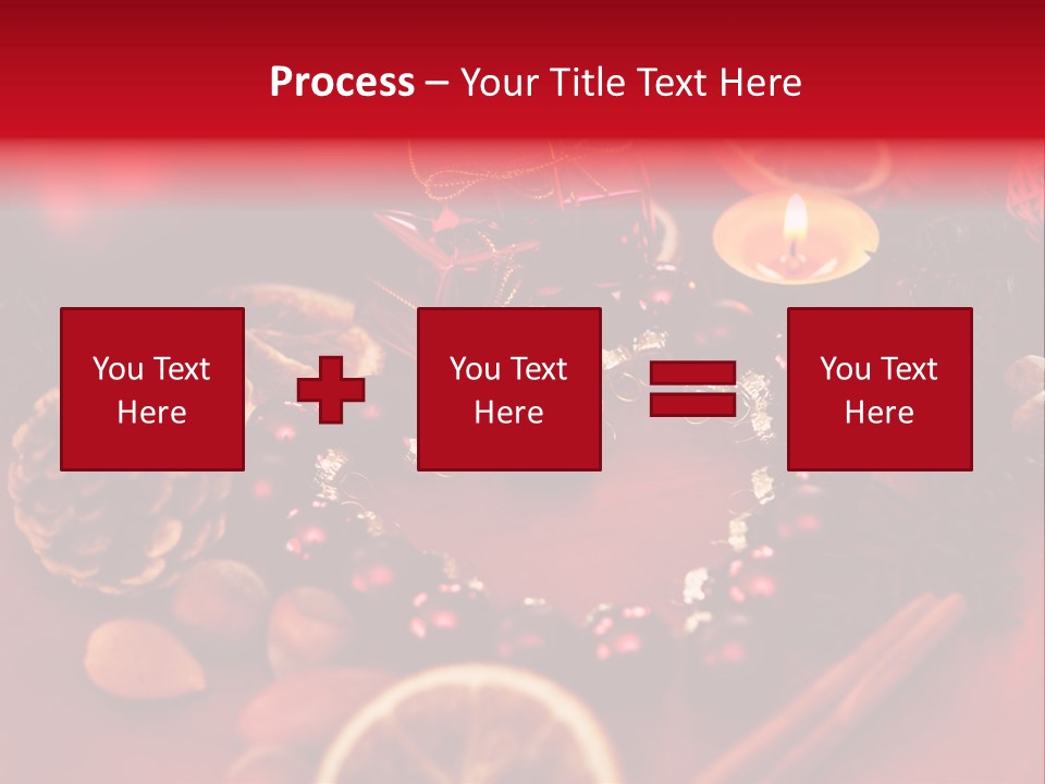Christmas Eve Orange Bullet PowerPoint Template