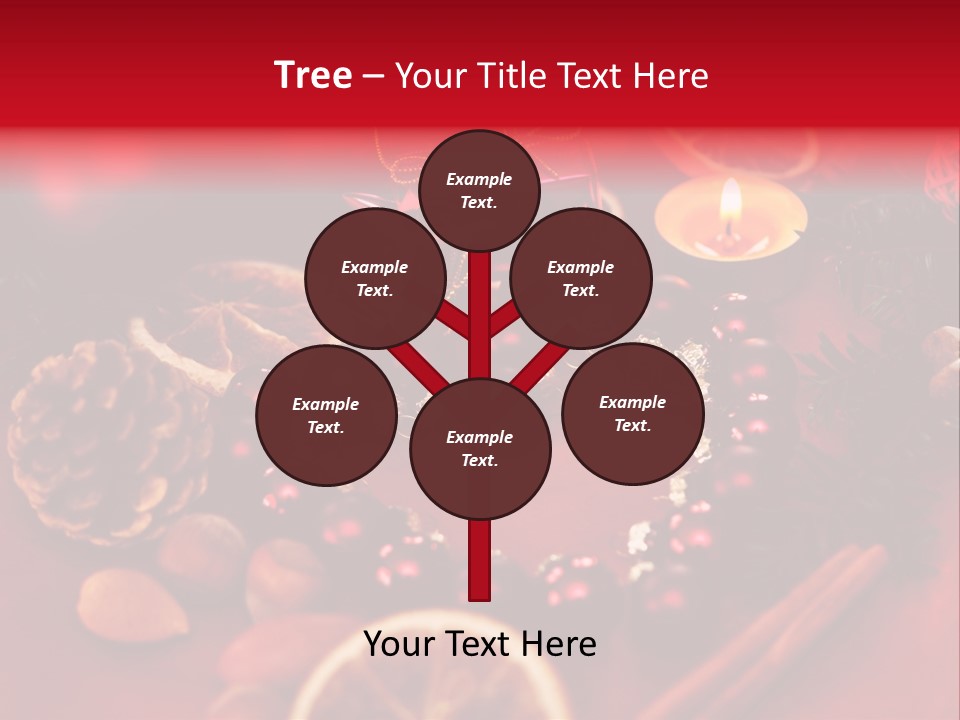 Christmas Eve Orange Bullet PowerPoint Template