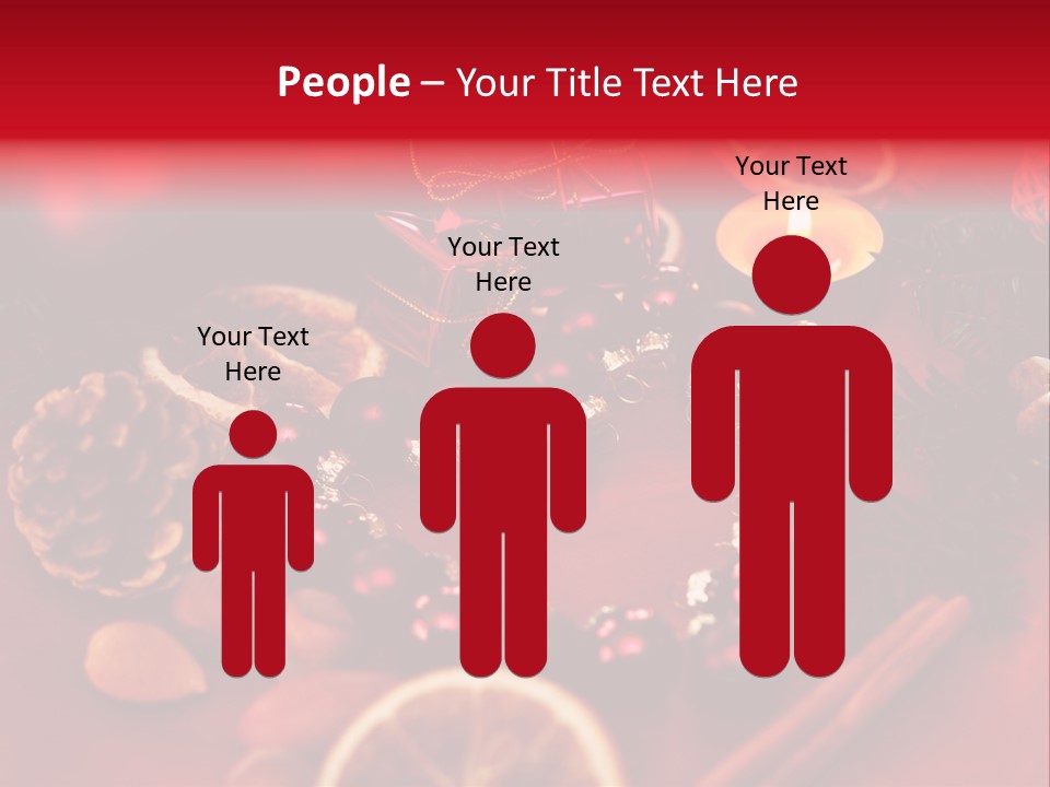 Christmas Eve Orange Bullet PowerPoint Template