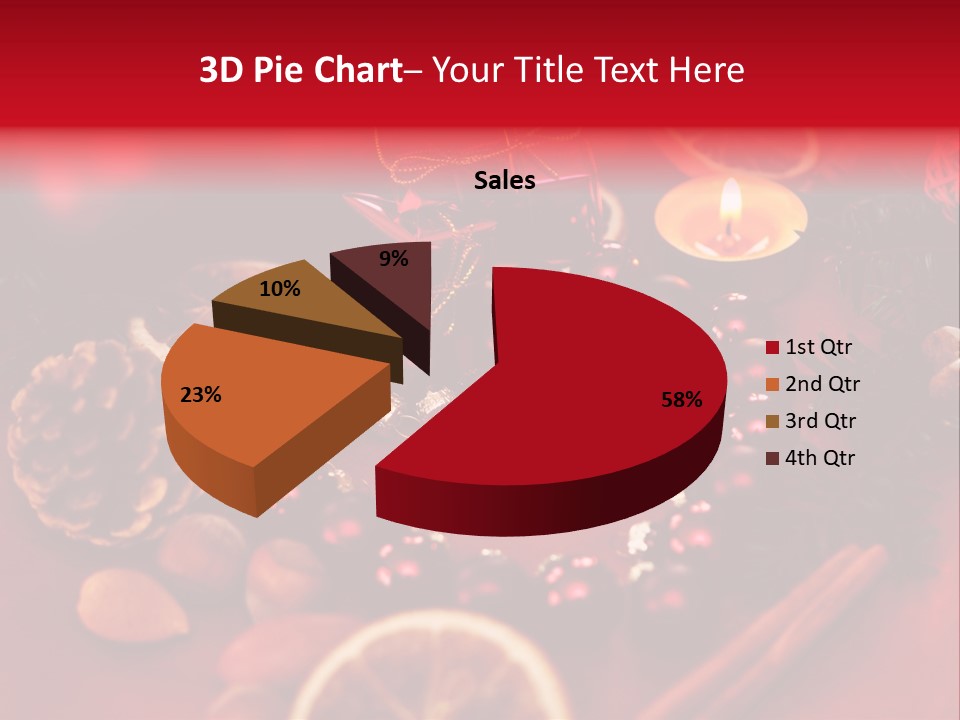 Christmas Eve Orange Bullet PowerPoint Template