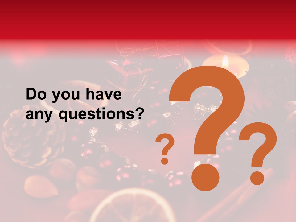 Christmas Eve Orange Bullet PowerPoint Template