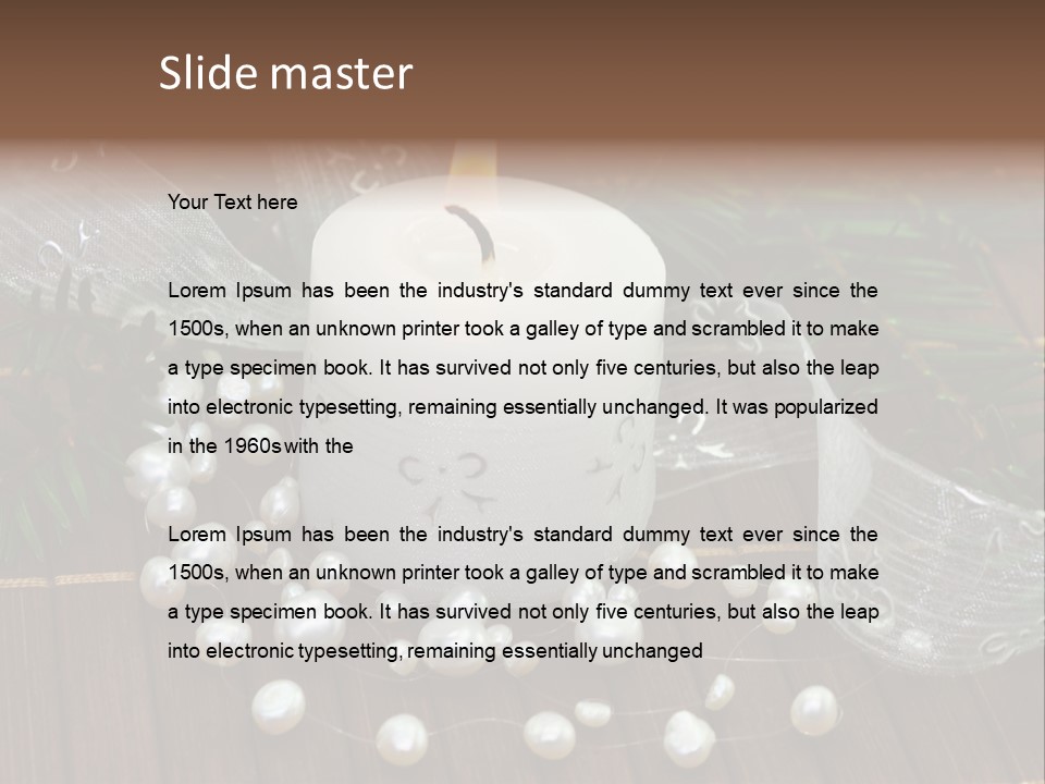 Decoration Christmastide Twig PowerPoint Template