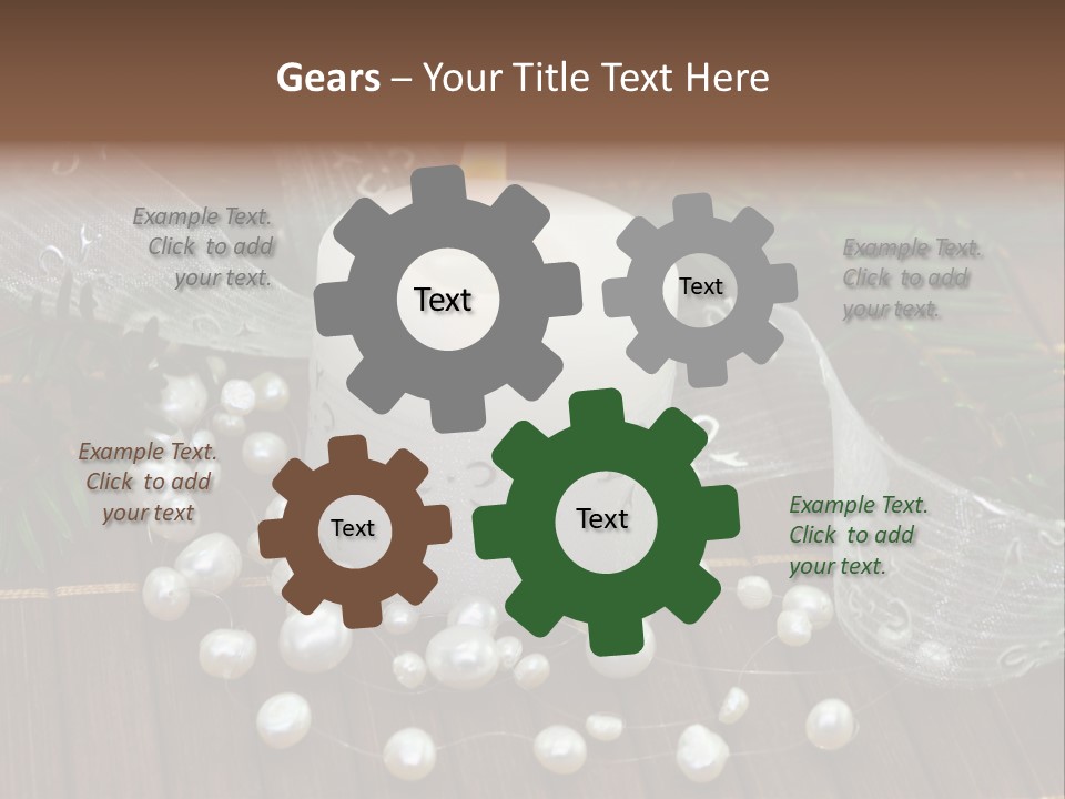 Decoration Christmastide Twig PowerPoint Template