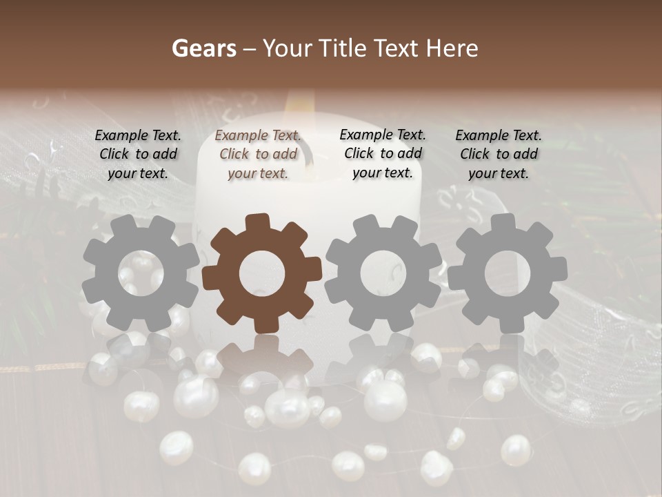 Decoration Christmastide Twig PowerPoint Template