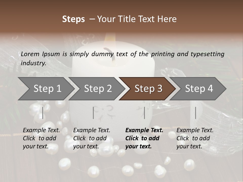 Decoration Christmastide Twig PowerPoint Template