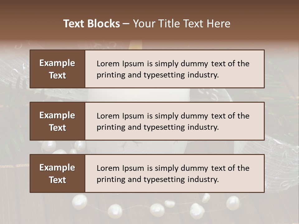 Decoration Christmastide Twig PowerPoint Template