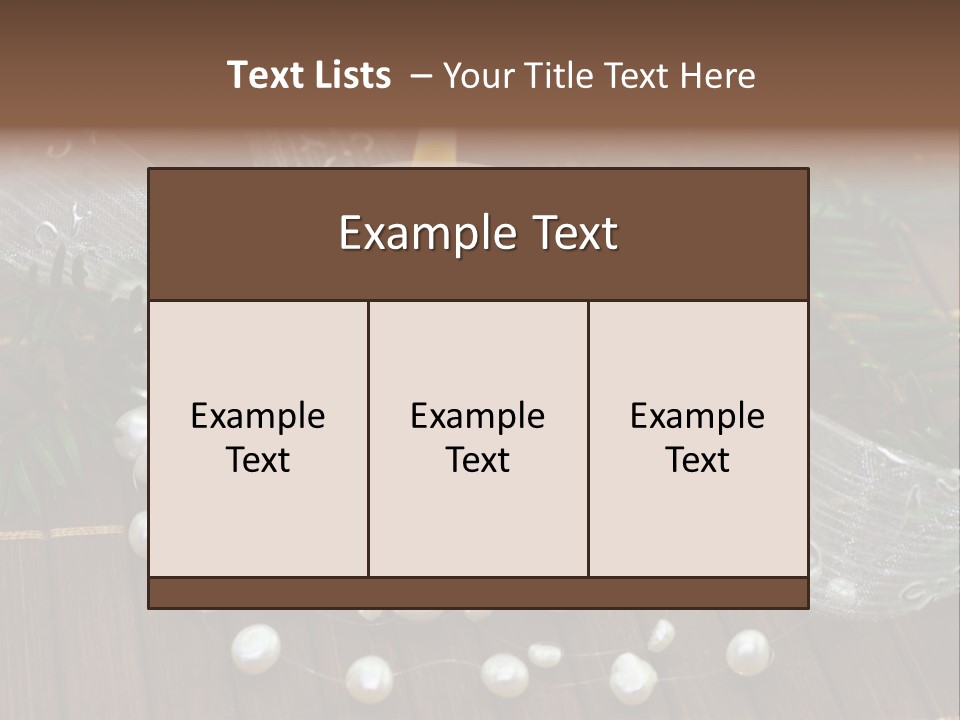 Decoration Christmastide Twig PowerPoint Template