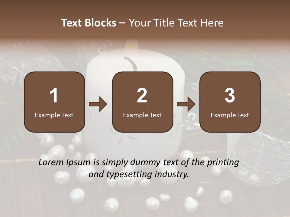 Decoration Christmastide Twig PowerPoint Template