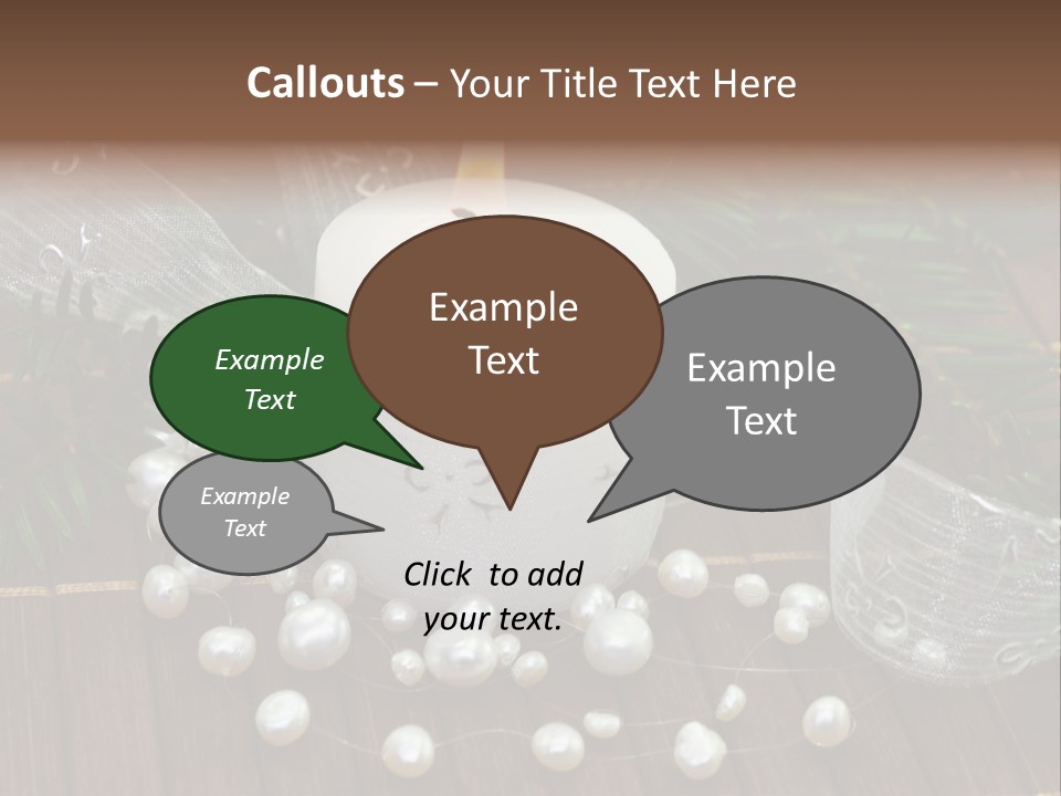 Decoration Christmastide Twig PowerPoint Template