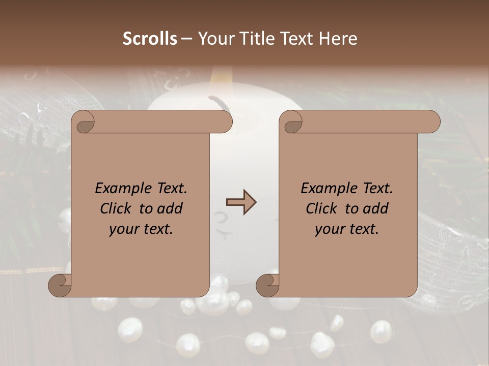 Decoration Christmastide Twig PowerPoint Template