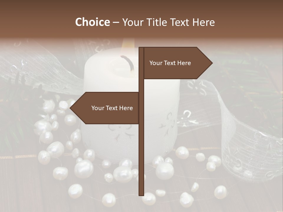 Decoration Christmastide Twig PowerPoint Template