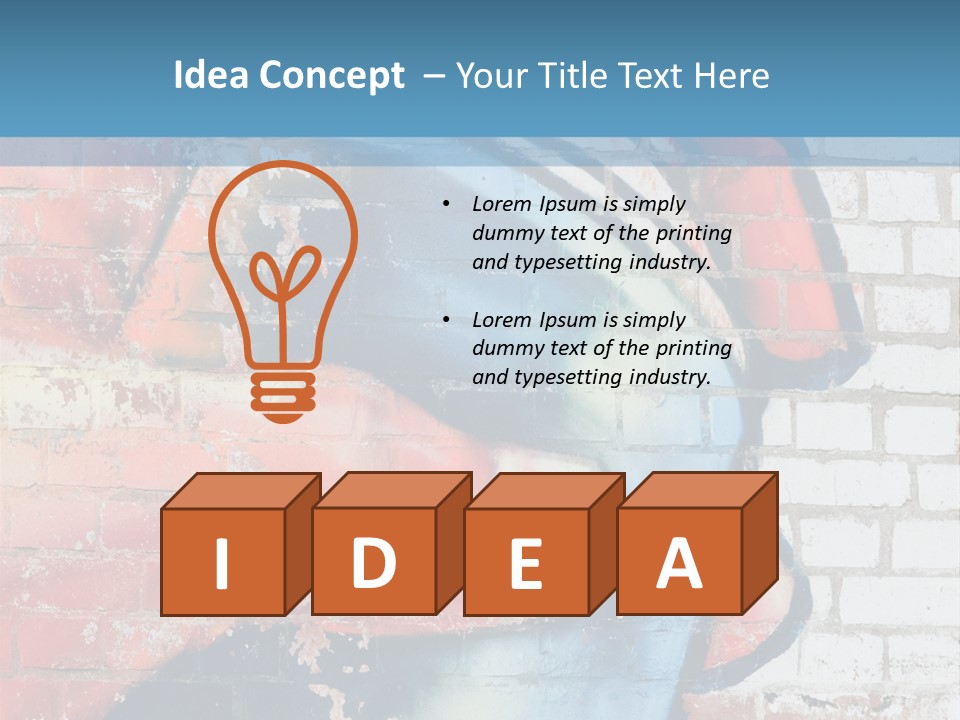 Abstract Idea Deface PowerPoint Template