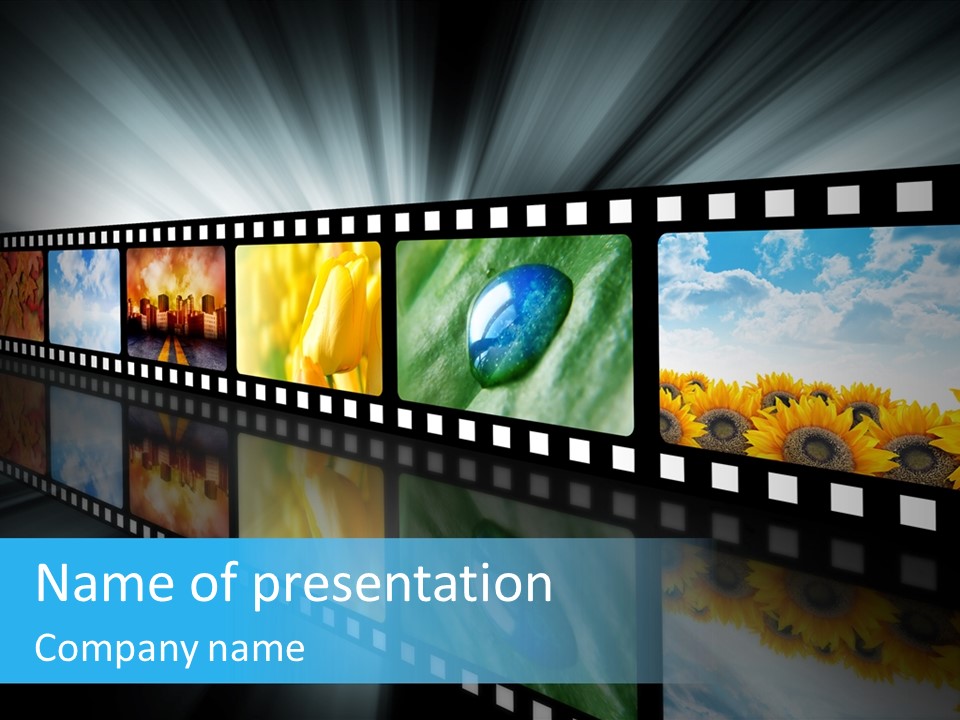 Stream Reflective Watch PowerPoint Template