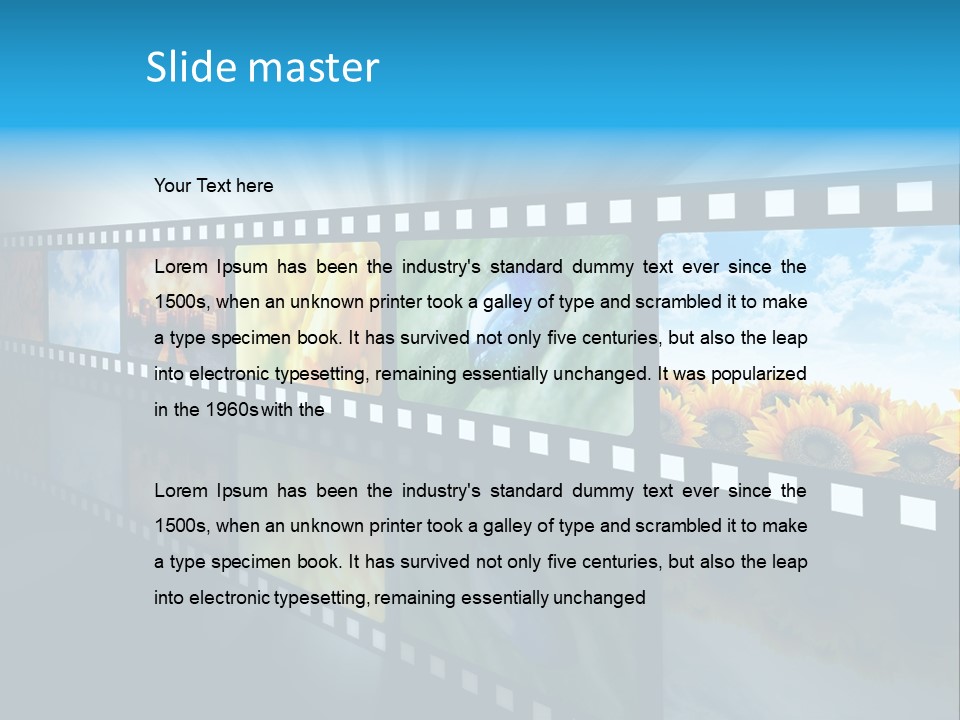 Stream Reflective Watch PowerPoint Template