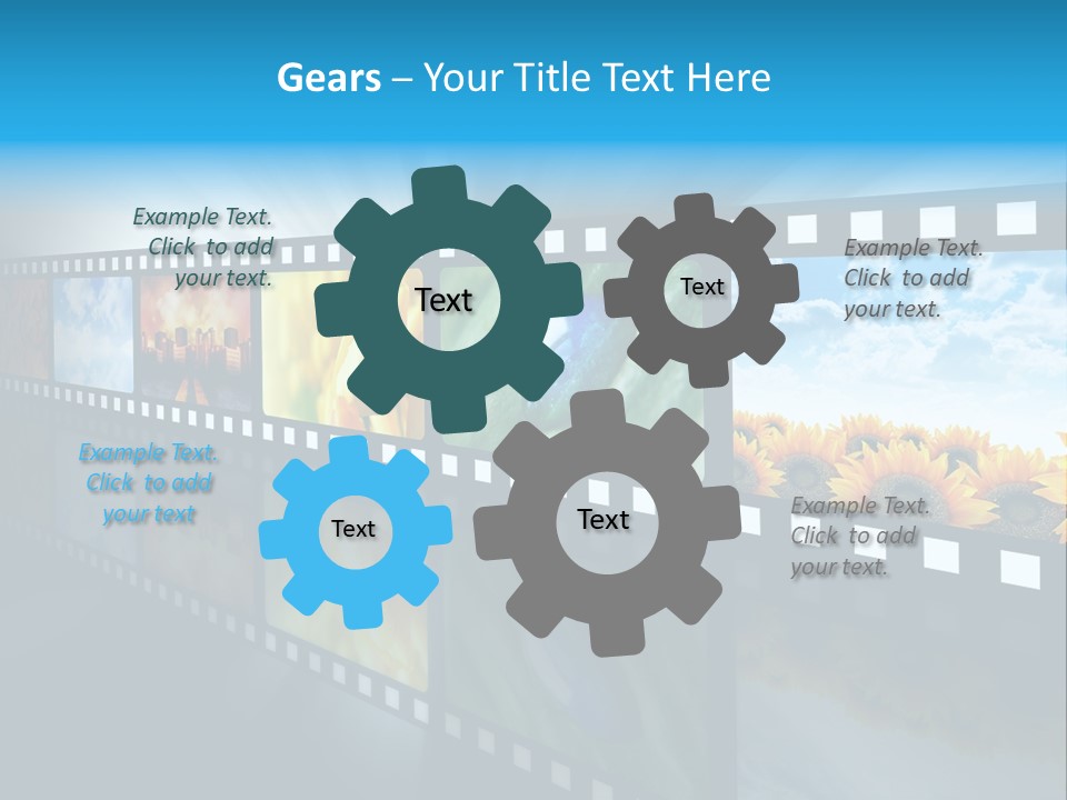 Stream Reflective Watch PowerPoint Template