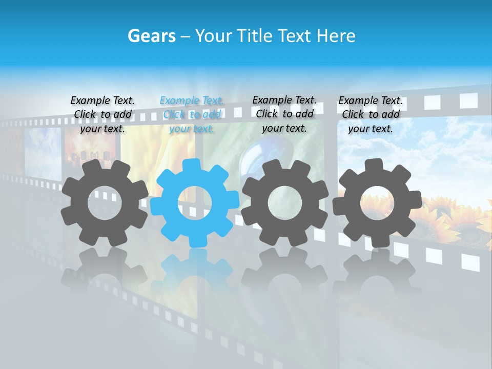 Stream Reflective Watch PowerPoint Template