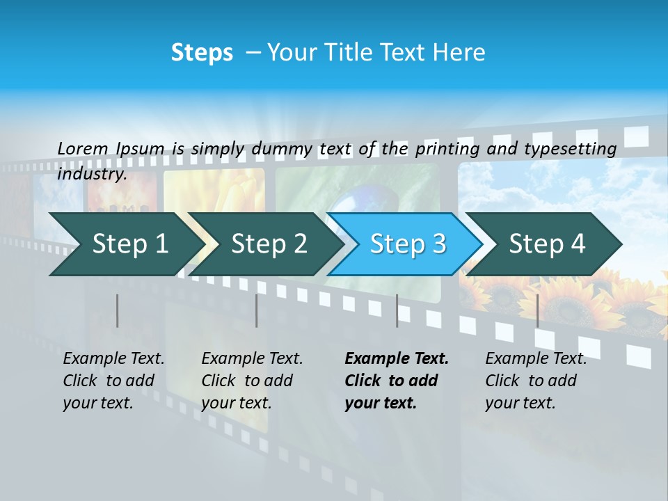 Stream Reflective Watch PowerPoint Template