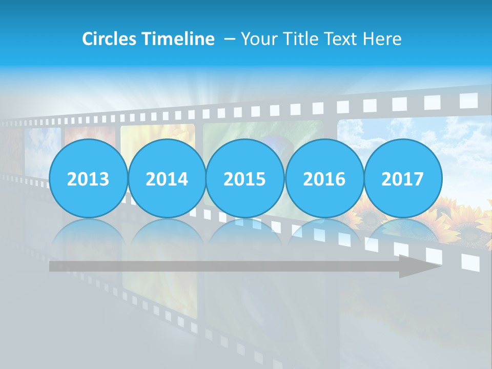 Stream Reflective Watch PowerPoint Template