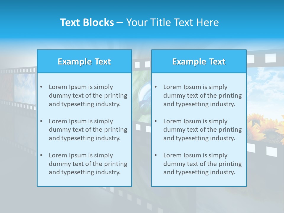 Stream Reflective Watch PowerPoint Template