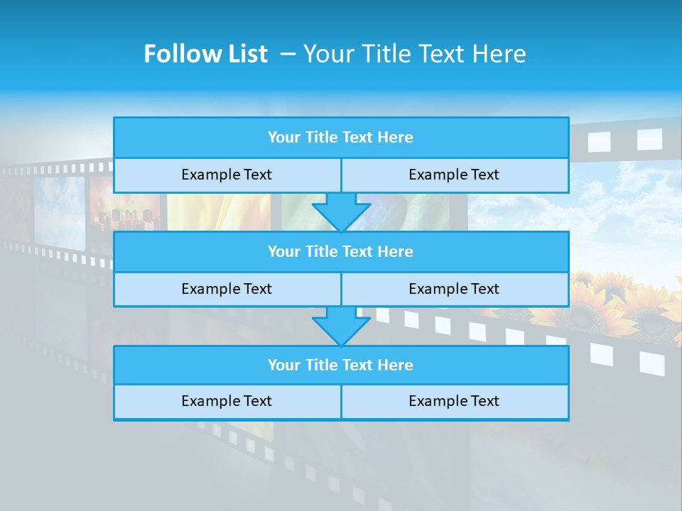 Stream Reflective Watch PowerPoint Template