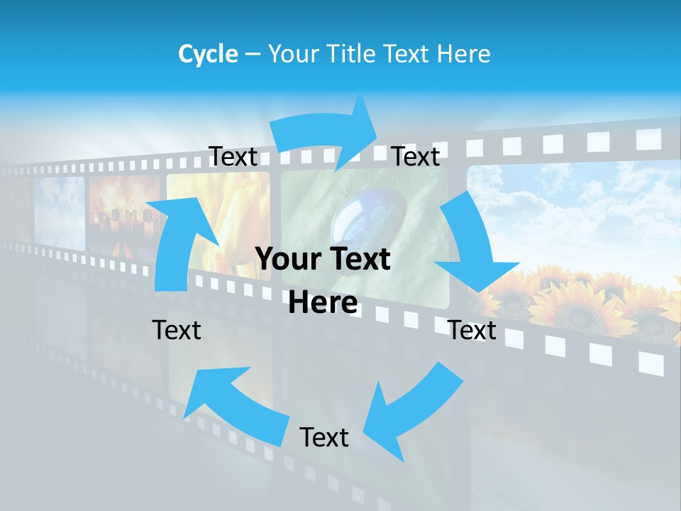 Stream Reflective Watch PowerPoint Template