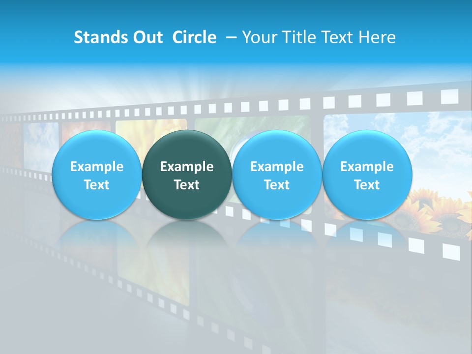 Stream Reflective Watch PowerPoint Template