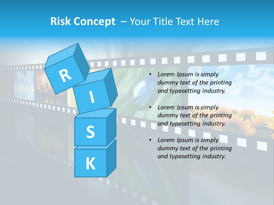 Stream Reflective Watch PowerPoint Template