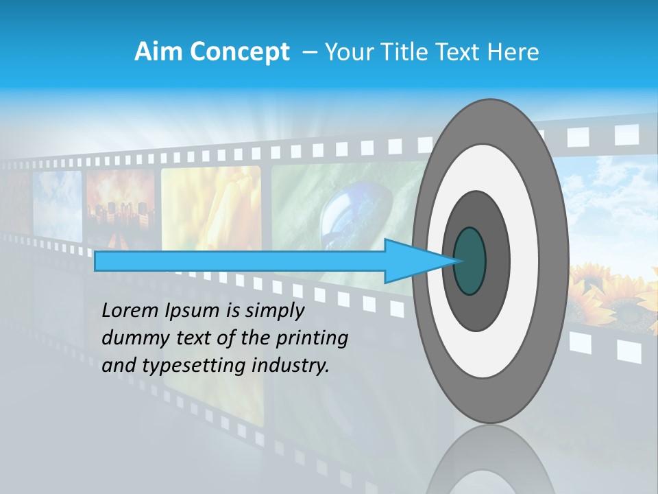 Stream Reflective Watch PowerPoint Template