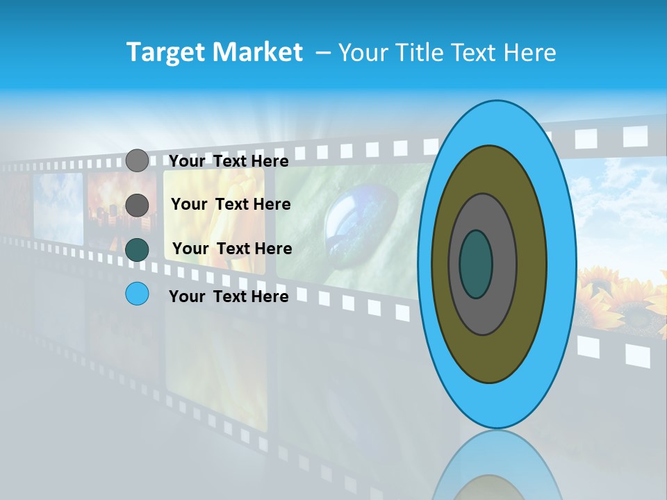 Stream Reflective Watch PowerPoint Template