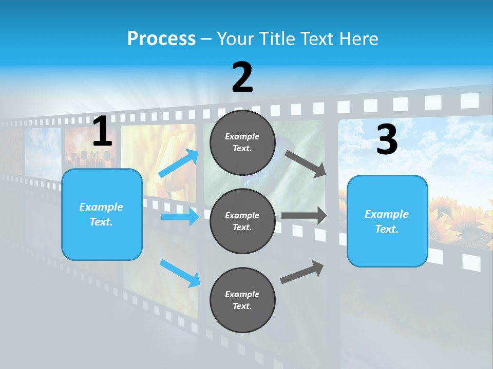 Stream Reflective Watch PowerPoint Template