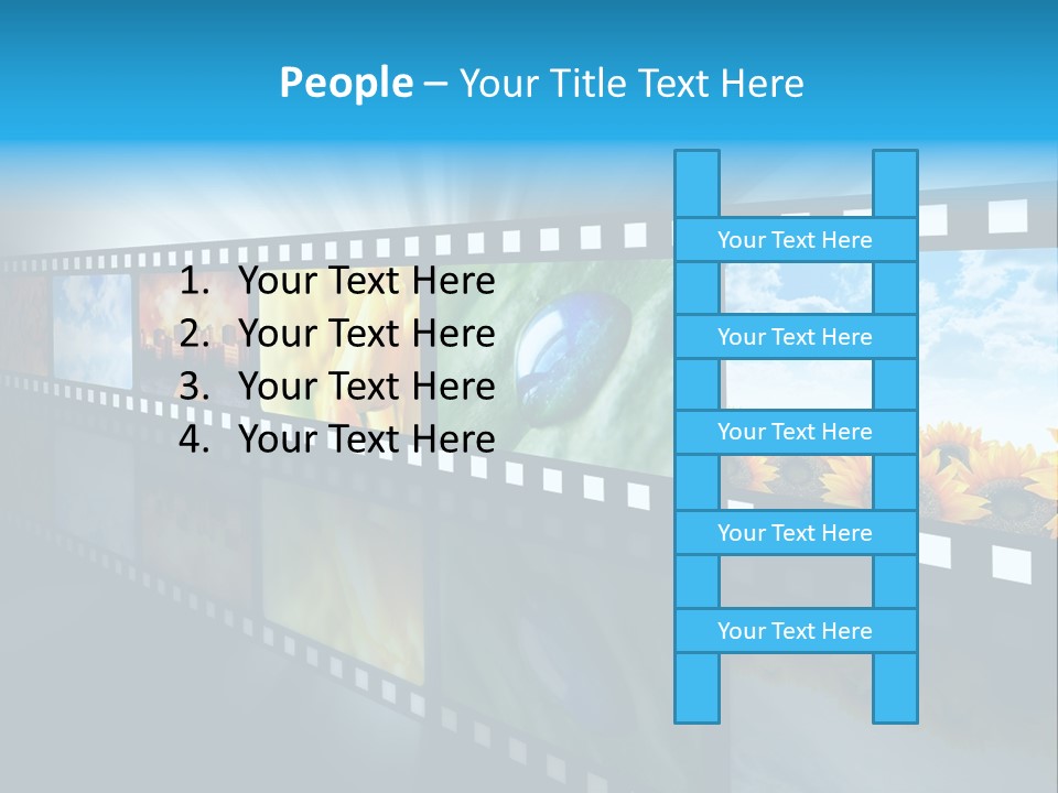 Stream Reflective Watch PowerPoint Template