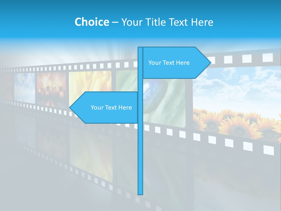 Stream Reflective Watch PowerPoint Template