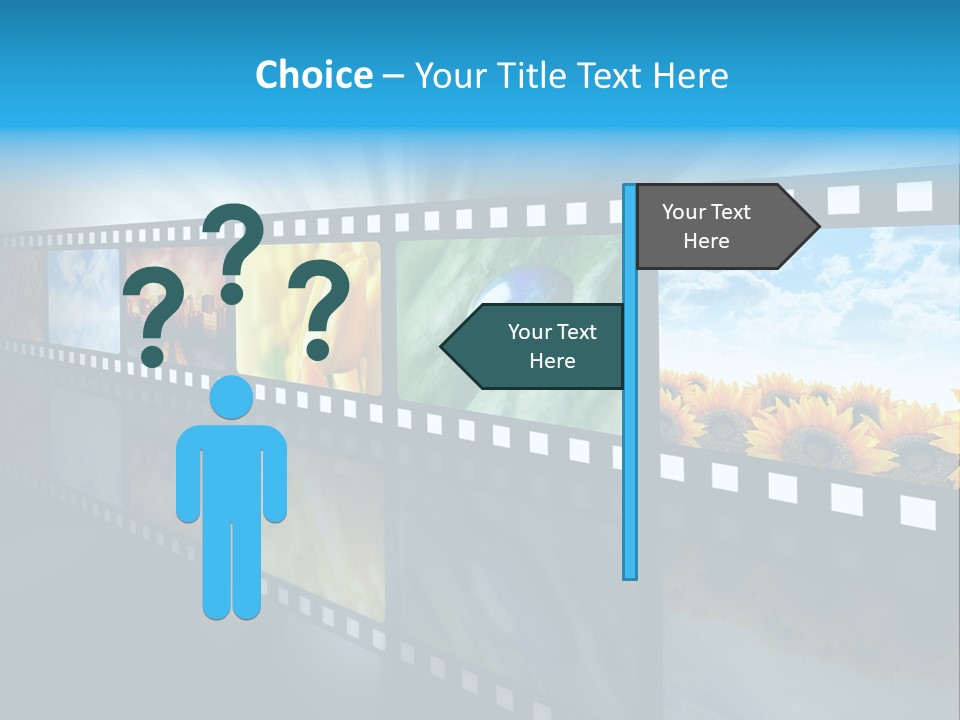 Stream Reflective Watch PowerPoint Template