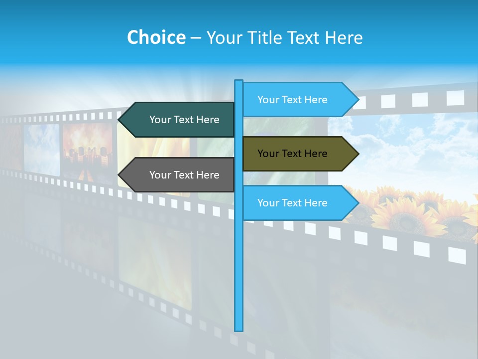 Stream Reflective Watch PowerPoint Template