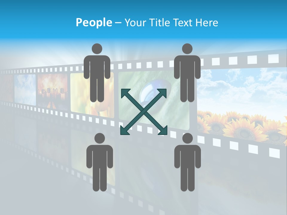 Stream Reflective Watch PowerPoint Template